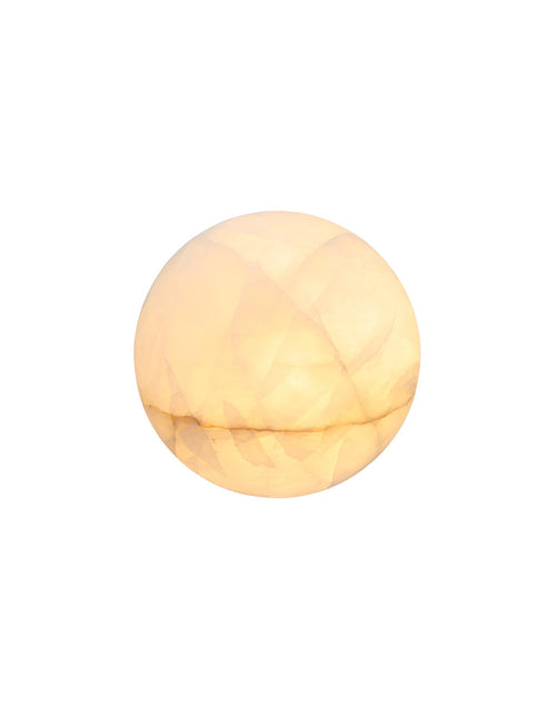 Load image into Gallery viewer, Calista Natural Calcite Stone Dome Sconce
