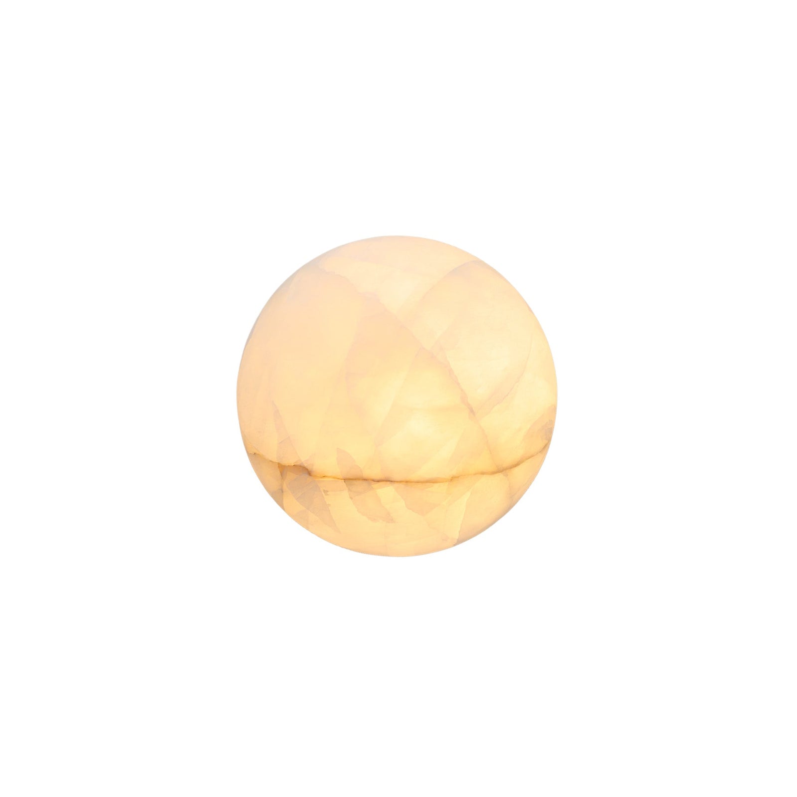 Calista Natural Calcite Stone Dome Sconce