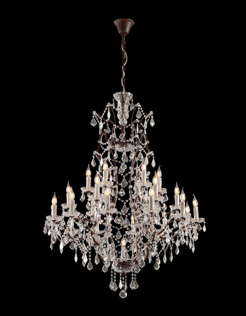 Load image into Gallery viewer, Rustline 25-Light Crystal Chandelier
