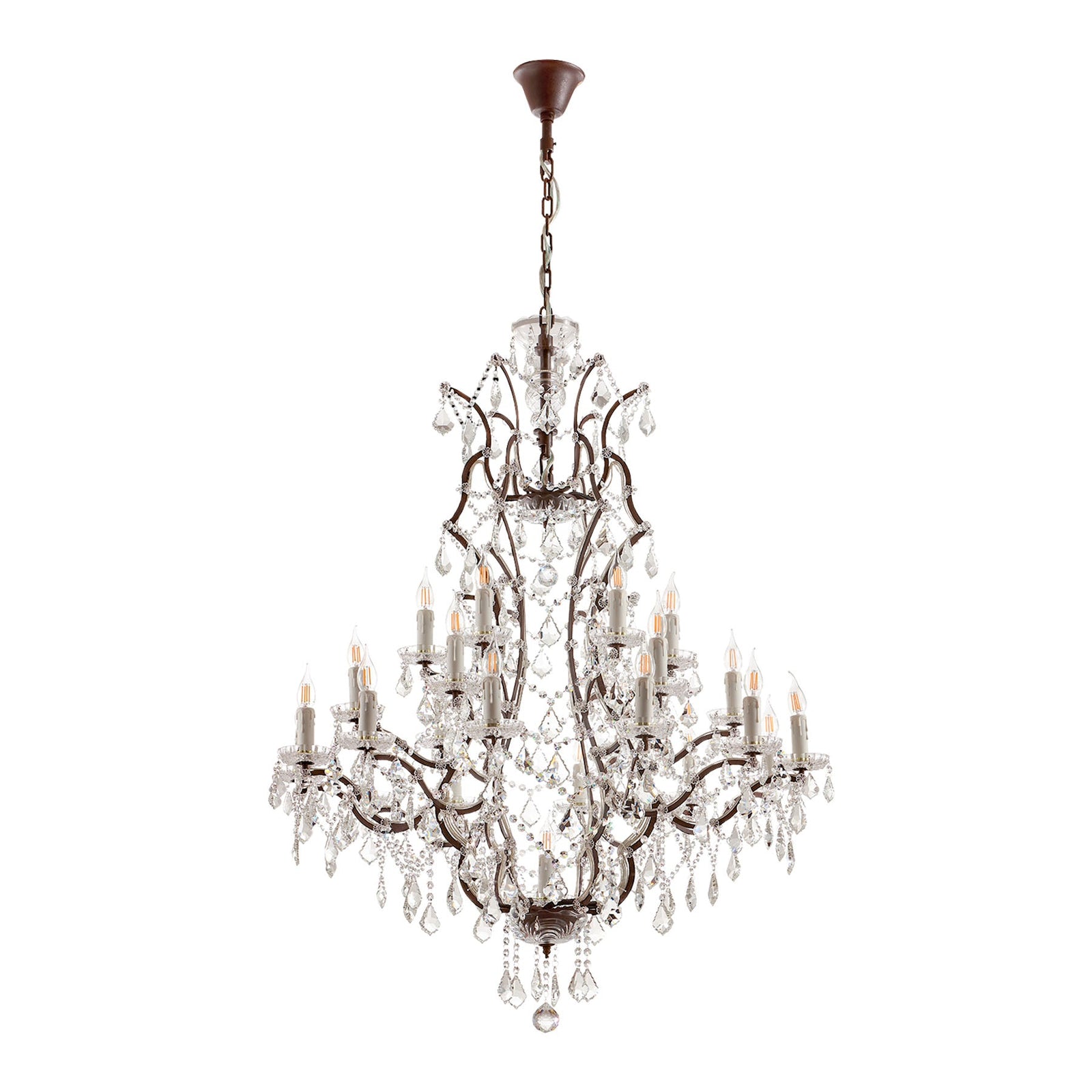 Rustline 25-Light Crystal Chandelier