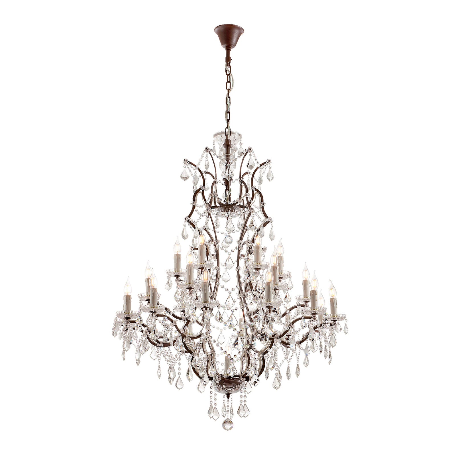 Rustline 25-Light Crystal Chandelier