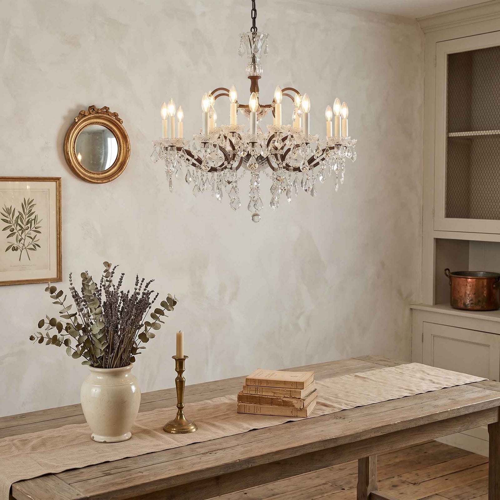 Rustline 18-Light Crystal Chandelier