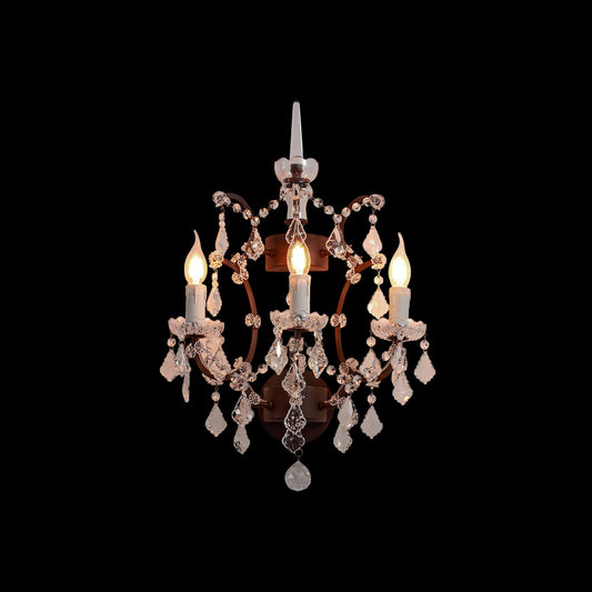 Rustline Traditional Crystal Wall Sconce