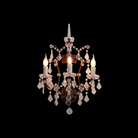 Rustline Traditional Crystal Wall Sconce