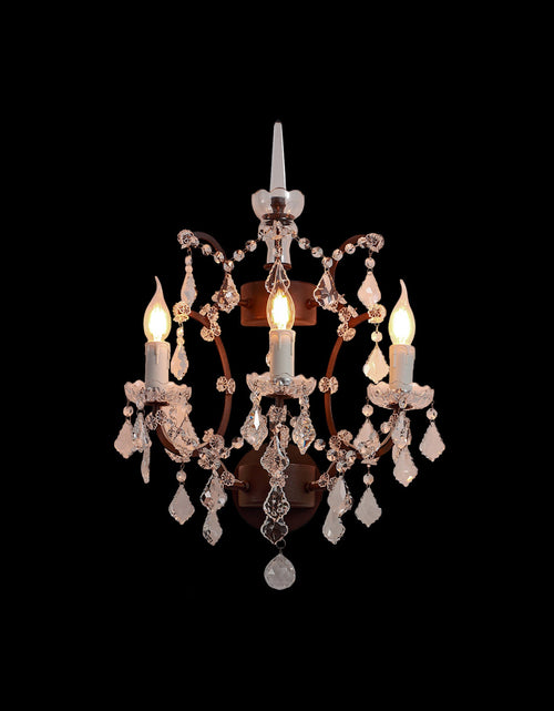 Load image into Gallery viewer, Rustline Traditional Crystal Wall Sconce
