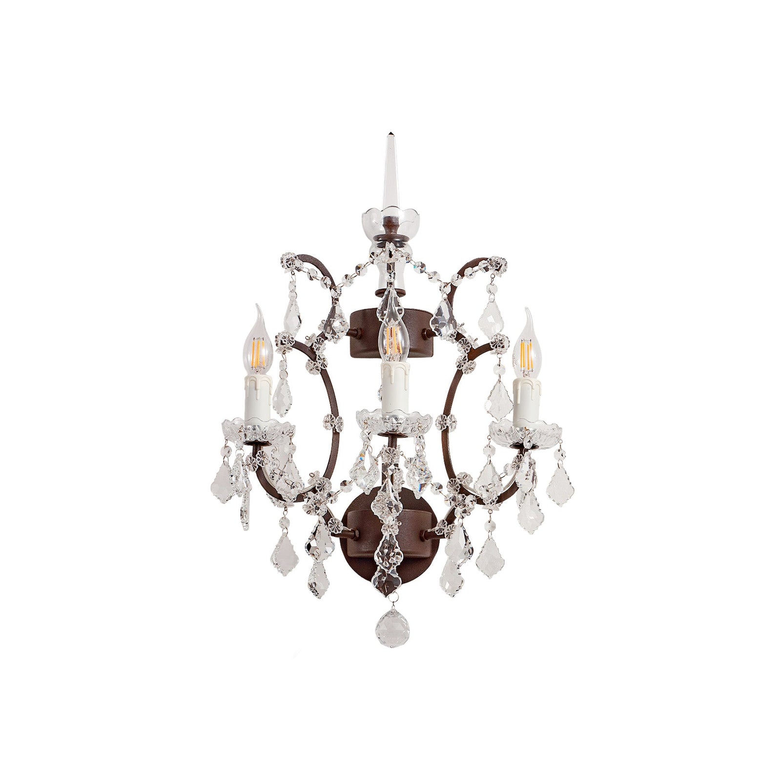 Rustline Traditional Crystal Wall Sconce