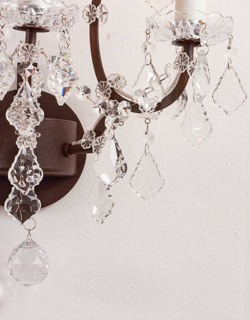 Load image into Gallery viewer, Rustline Traditional Crystal Wall Sconce
