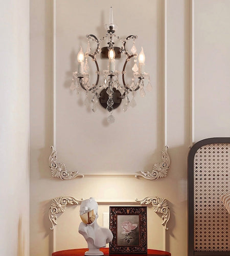 Rustline Traditional Crystal Wall Sconce