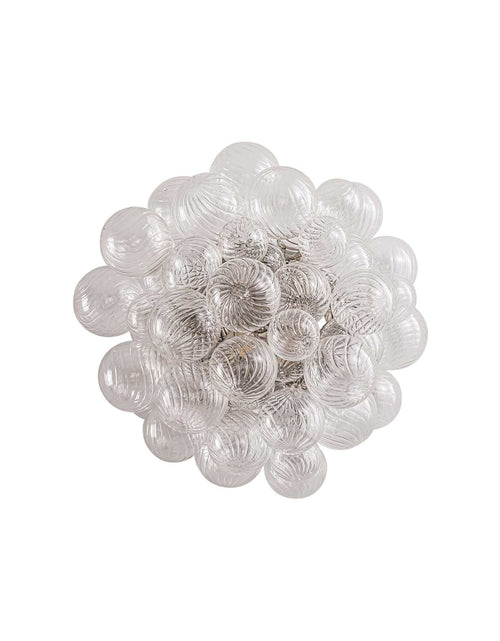 Load image into Gallery viewer, Spiral Bubble Mouth-Blown Glass Globe Sconce
