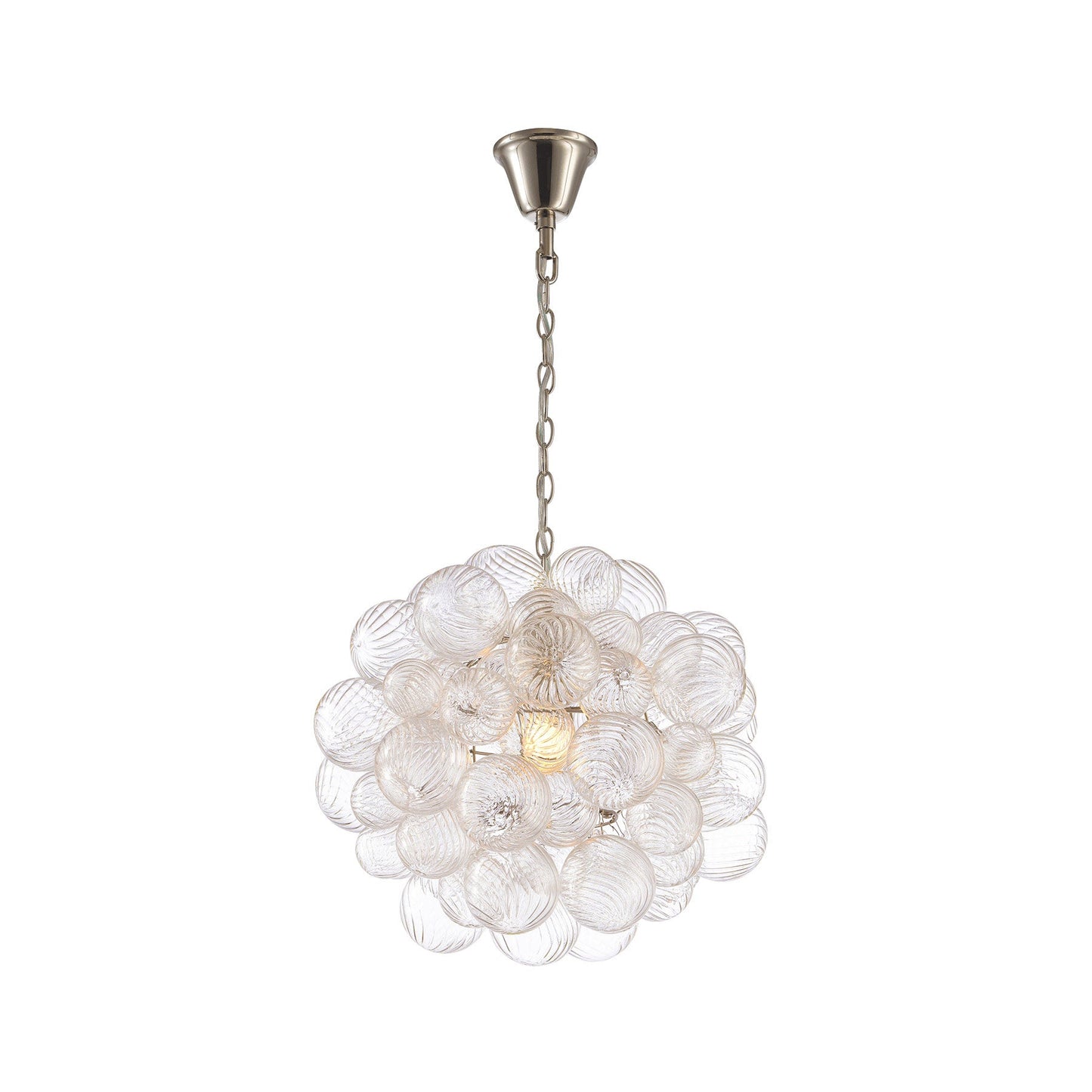 Floral-patterned chandelier on a white background