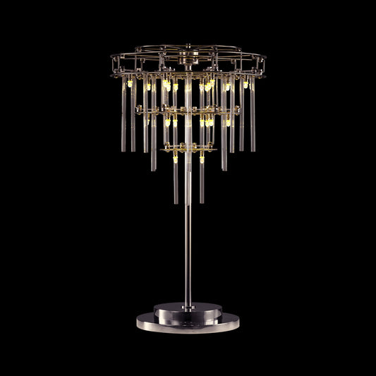 Aura Tiered Glass Rod Table Lamp