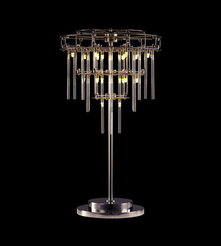 Aura Tiered Glass Rod Table Lamp