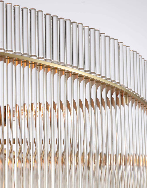 Load image into Gallery viewer, Timelore Round Glass Rod Chandelier
