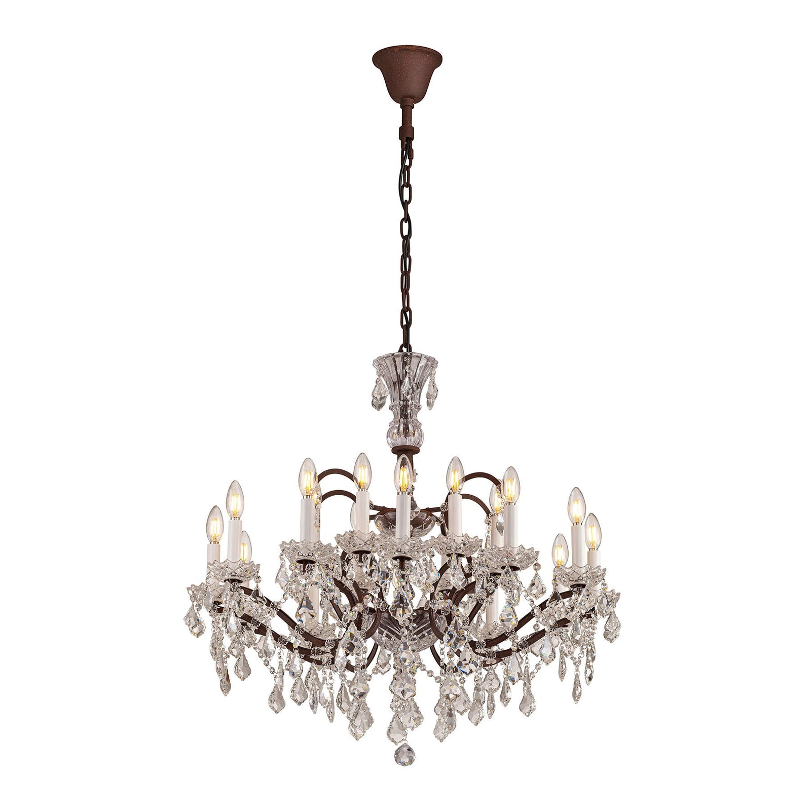Rustline 18-Light Crystal Chandelier
