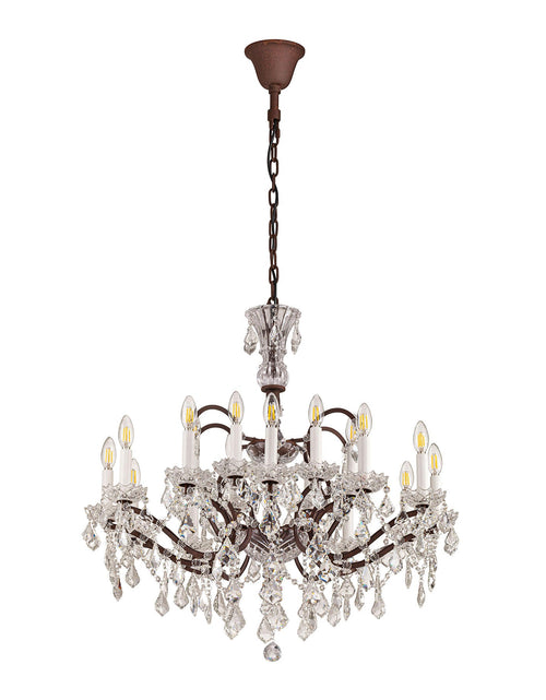 Load image into Gallery viewer, Rustline 18-Light Crystal Chandelier
