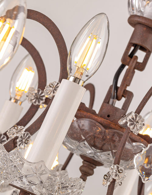 Load image into Gallery viewer, Rustline 18-Light Crystal Chandelier
