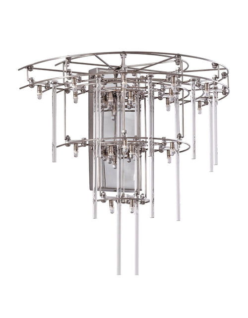 Load image into Gallery viewer, Aura Tiered Glass Rod Wall Sconce
