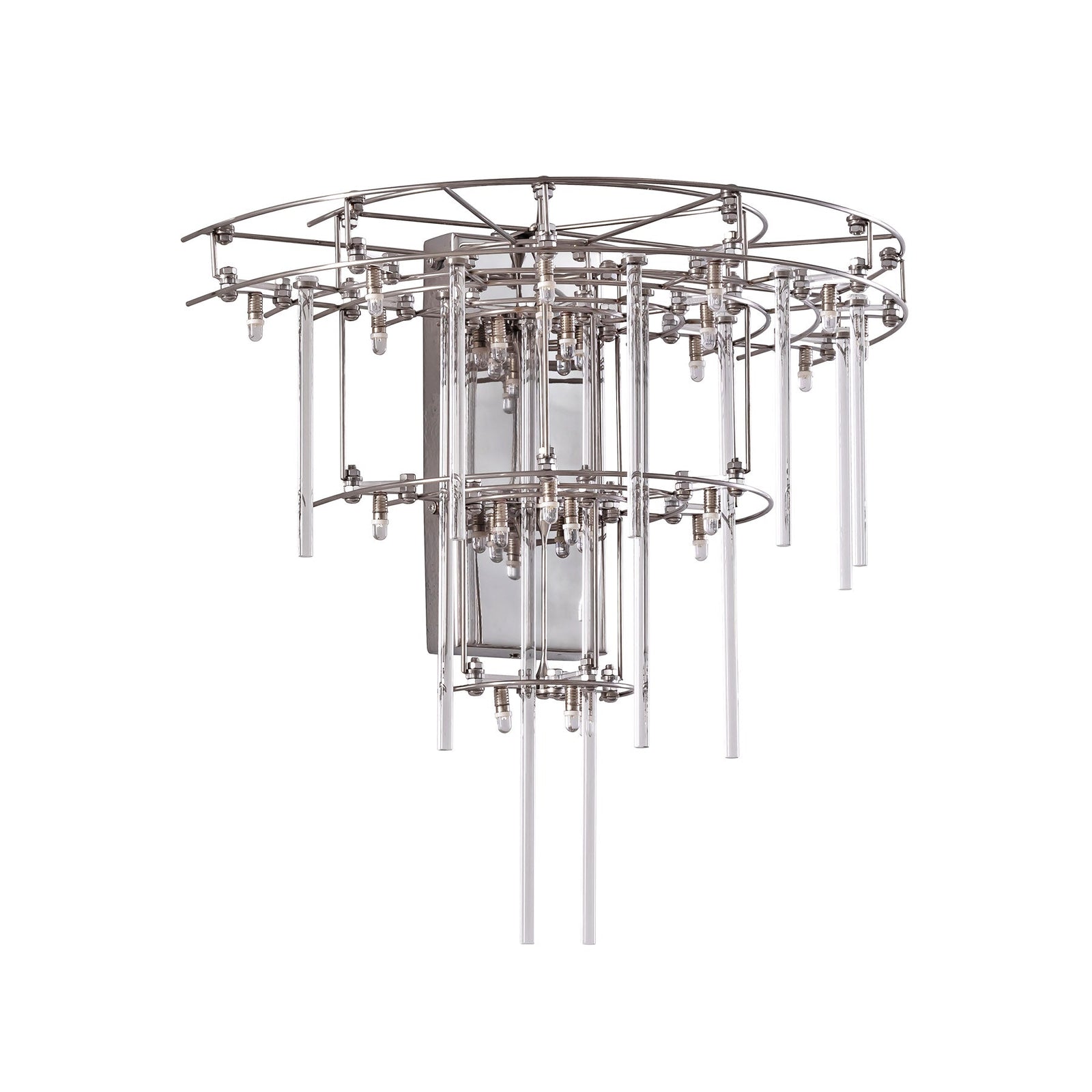 Aura Tiered Glass Rod Wall Sconce