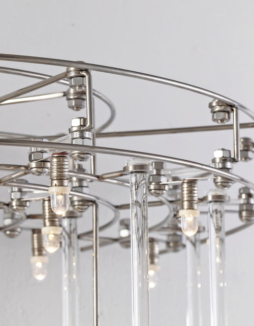 Load image into Gallery viewer, Aura Tiered Glass Rod Wall Sconce
