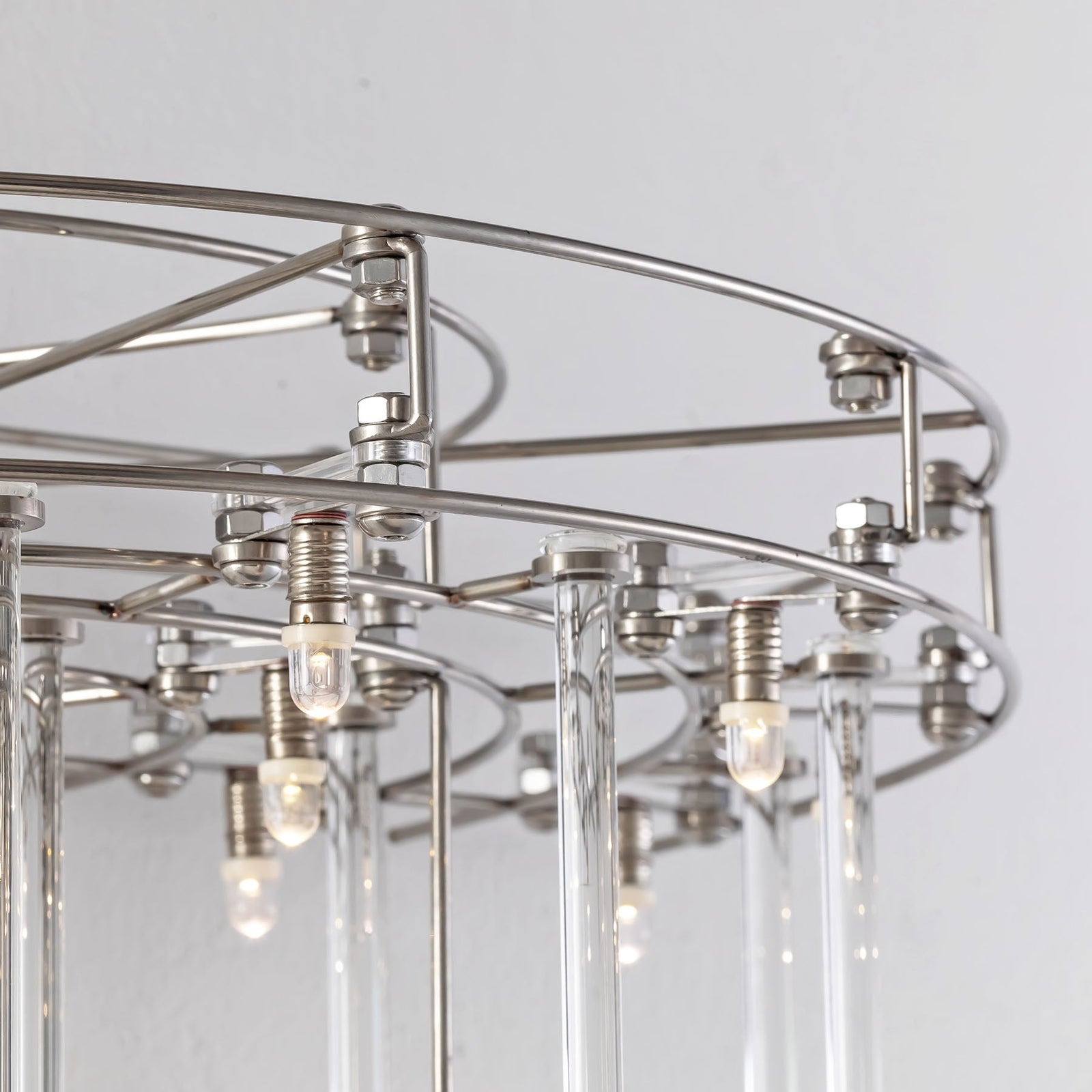 Aura Tiered Glass Rod Wall Sconce