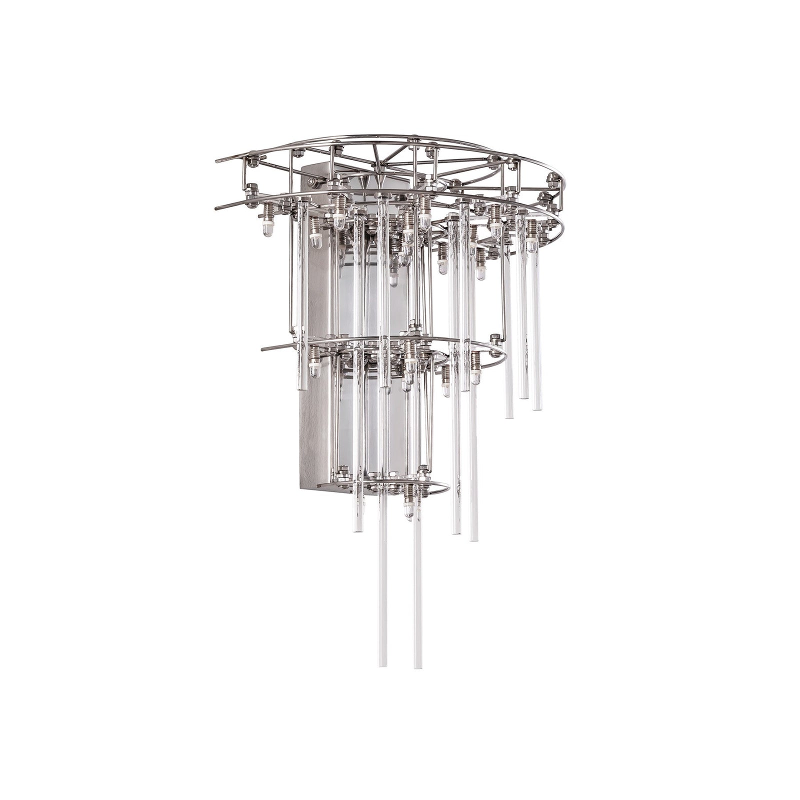 Aura Tiered Glass Rod Wall Sconce