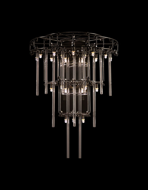 Load image into Gallery viewer, Aura Tiered Glass Rod Wall Sconce
