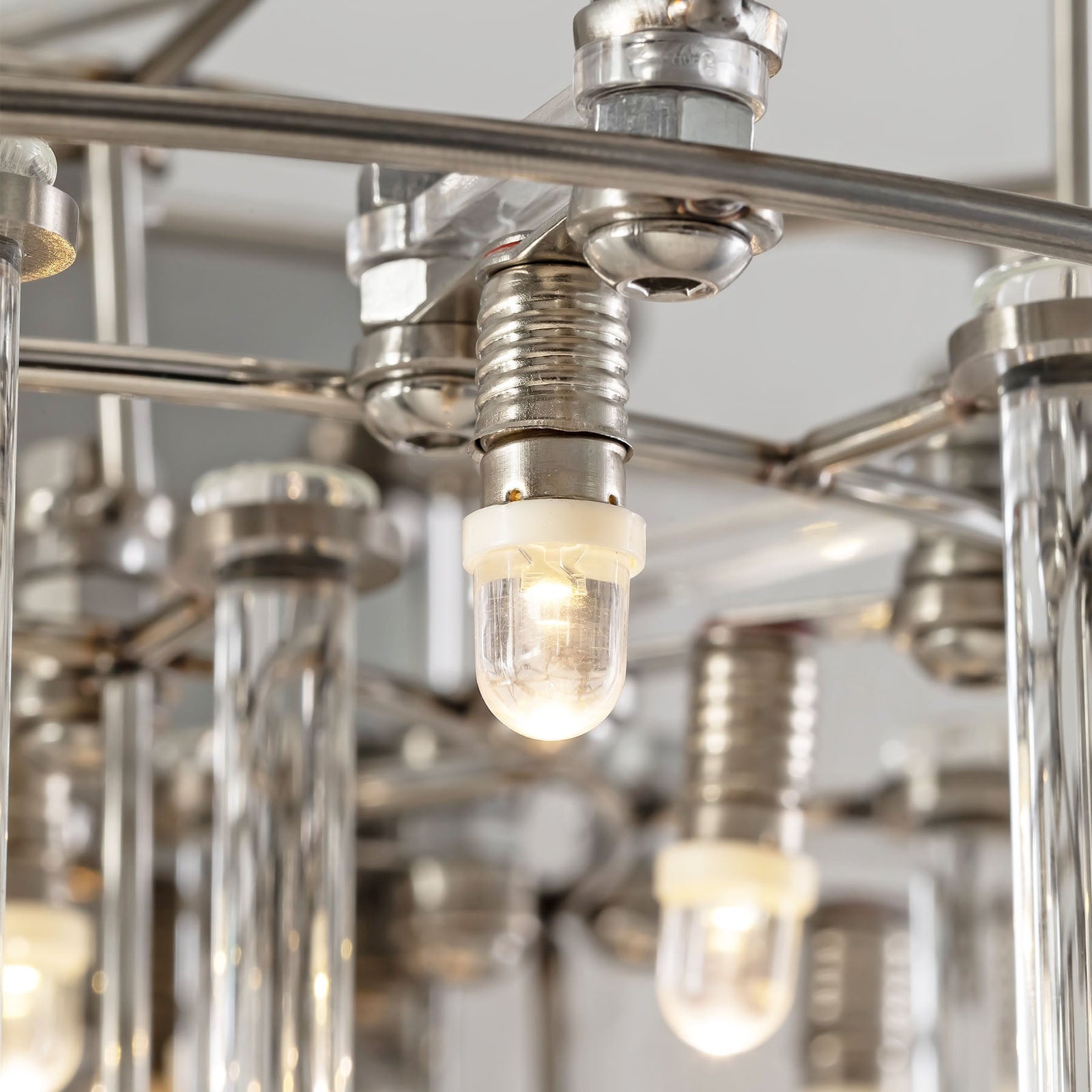 Aura Tiered Glass Rod Wall Sconce