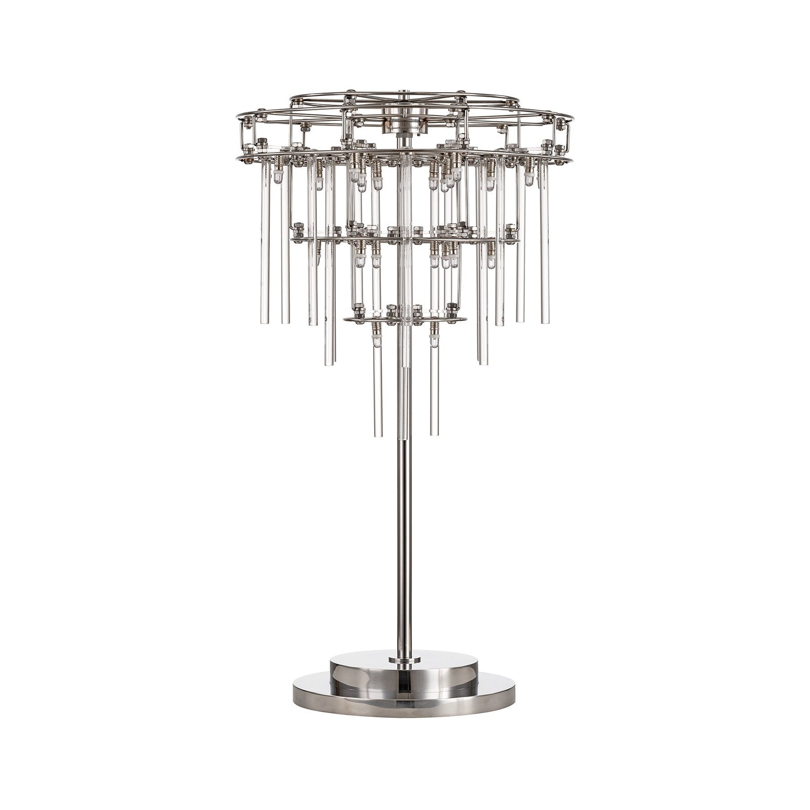 Aura Tiered Glass Rod Table Lamp
