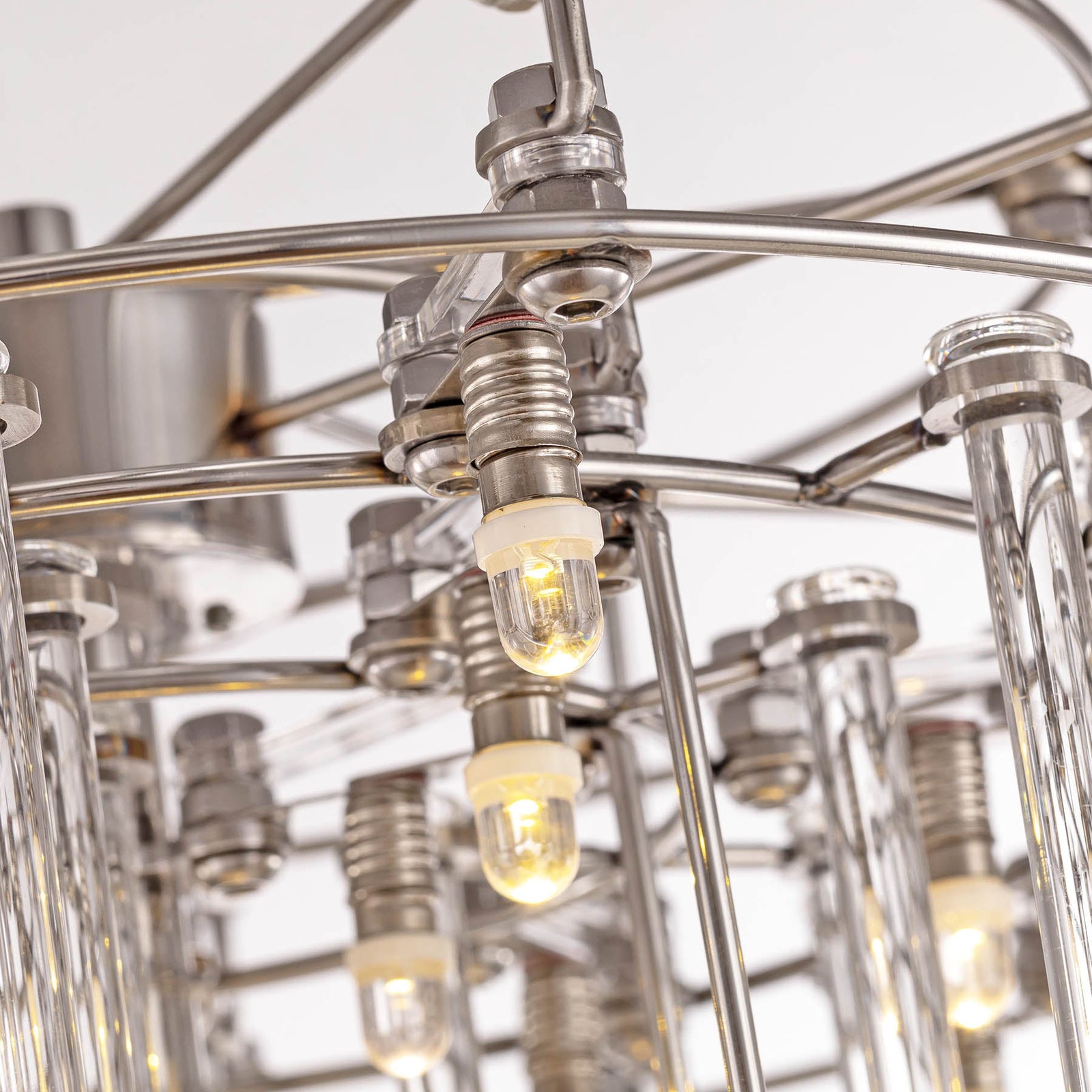 Aura Tiered Glass Rod Table Lamp
